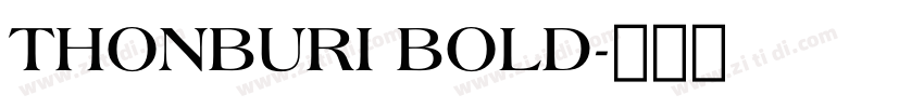 THONBURI BOLD字体转换